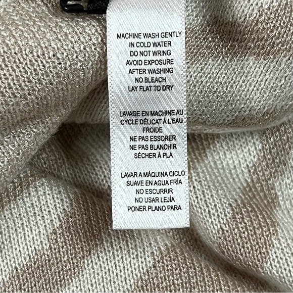 Beach Riot NWT XS Newport Sweater In Moonlight Zebra Tan/ Cream - Picture 9 of 9